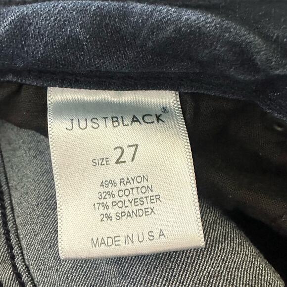 JUST BLACK Jeans Womens Skinny Low Rise Stretch Dark Wash Ankle | 27 - Picture 6 of 12